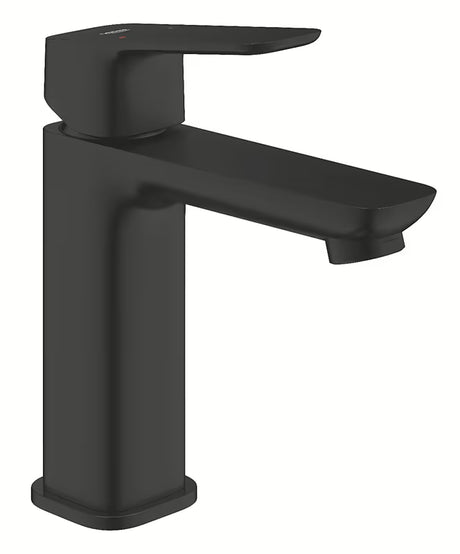Grohe Cubeo bateria umywalkowa w matowej czerni z dźwignią