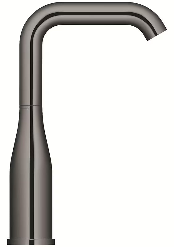 Jednouchwytowa stojąca bateria umywalkowa Grohe Essence z odpływem w wykończeniu hard graphite.