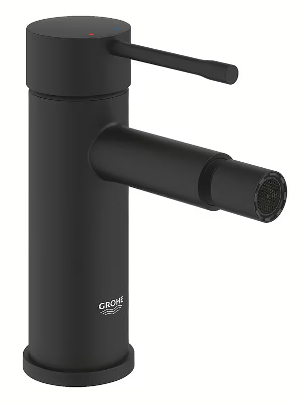 Bidetowa bateria jednouchwytowa Grohe Essence w kolorze phantom black z przegubowym perlatorem