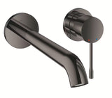 Grohe Essence podtynkowa bateria umywalkowa w wykończeniu Hard Graphite bez elementu podtynkowego.