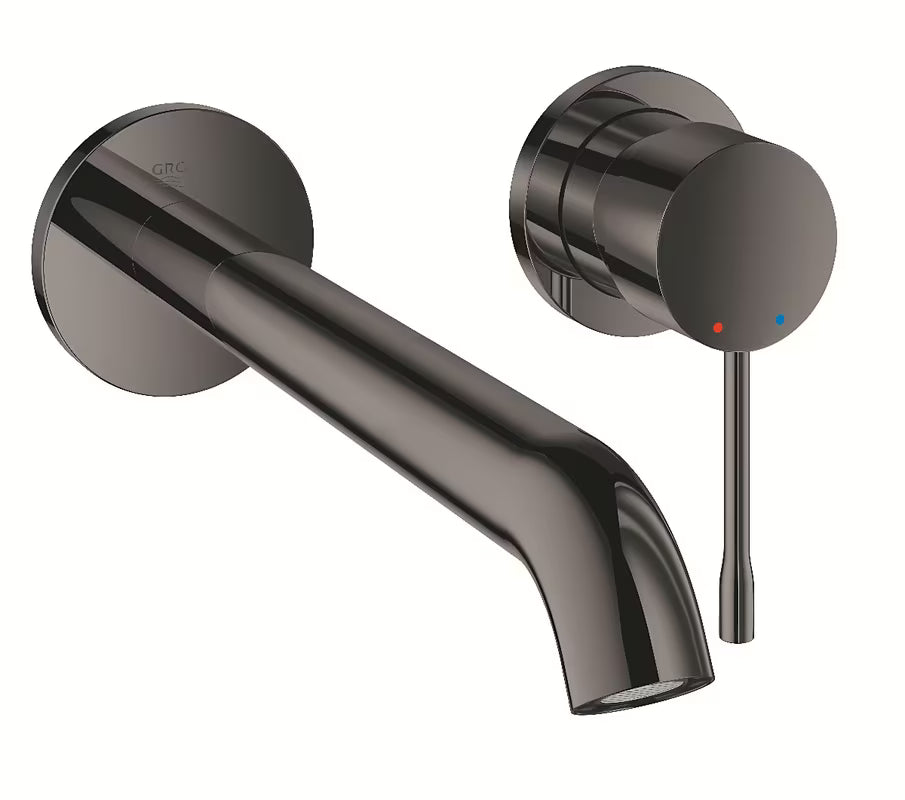 Grohe Essence podtynkowa bateria umywalkowa w wykończeniu Hard Graphite bez elementu podtynkowego.