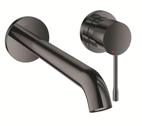 Grohe Essence podtynkowa bateria umywalkowa w wykończeniu Hard Graphite bez elementu podtynkowego.