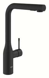Grohe Essence bateria zlewozmywakowa z wyciąganą wylewką w matowym wykończeniu phantom black