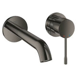Podtynkowa ścienna bateria umywalkowa Grohe Essence New w wykończeniu Hard Graphite