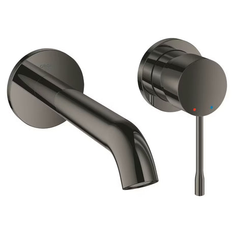 Podtynkowa ścienna bateria umywalkowa Grohe Essence New w wykończeniu Hard Graphite