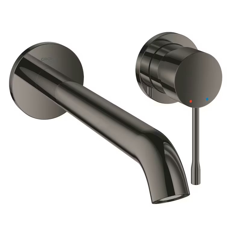 Podtynkowa bateria umywalkowa Grohe Essence New w wykończeniu Hard Graphite z dźwignią