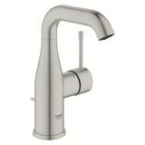 Umywalkowa jednouchwytowa bateria Grohe Essence New z odpływem w wykończeniu supersteel.