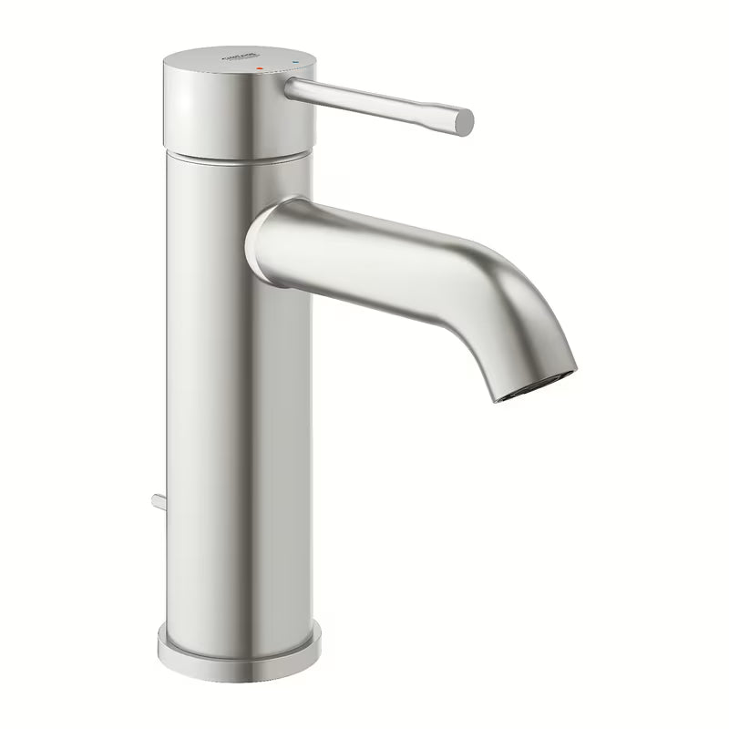 Umywalkowa jednouchwytowa bateria Grohe Essence New z wysoką wylewką i powierzchnią supersteel.