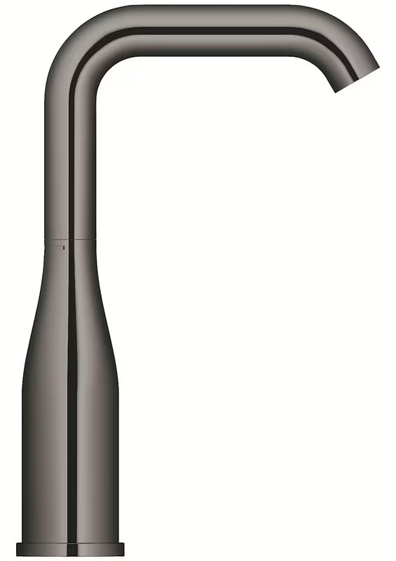 Wysoka jednouchwytowa bateria umywalkowa Grohe Essence New w wykończeniu Hard Graphite z obrotową wylewką