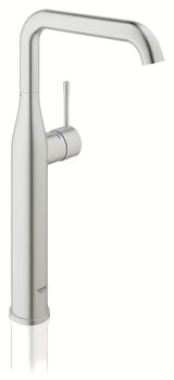 Grohe Essence New wysoka bateria umywalkowa w wykończeniu supersteel z obrotową wylewką
