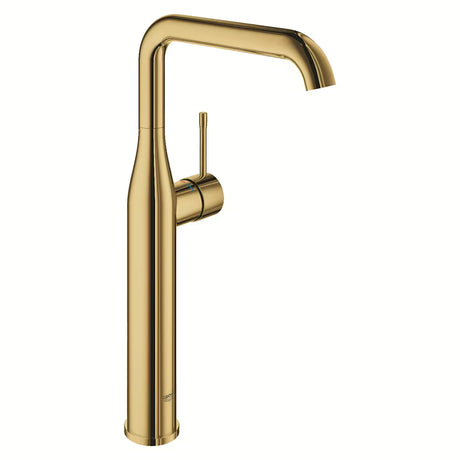 Grohe Essence New wysoka bateria umywalkowa w wykończeniu cool sunrise z obrotowym ramieniem