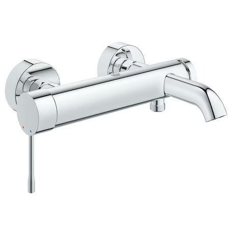 Ścienna jednouchwytowa bateria wannowa Grohe Essence New w chromie z automatycznym przełącznikiem wanna/prysznic