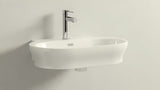 Chromowana bateria umywalkowa Grohe Essence New z uchwytem dźwigniowym i gładkim korpusem