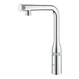 Grohe Essence smartcontrol bateria zlewozmywakowa w chromie z wysoką obrotową wylewką i wyciąganą wylewką