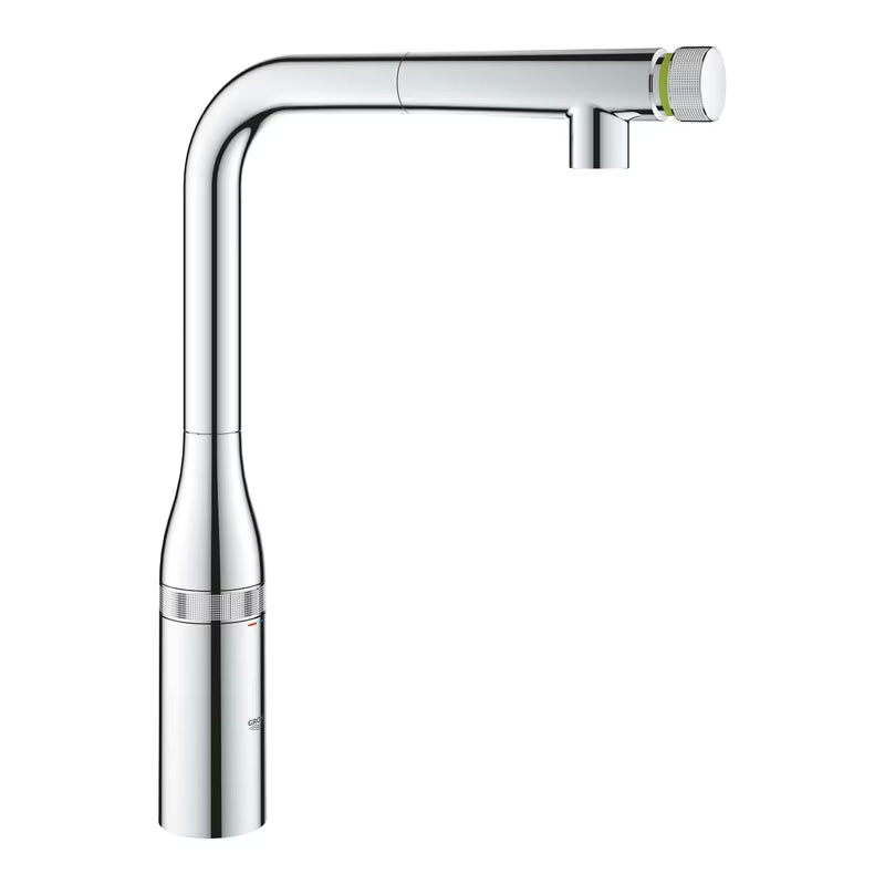 Grohe Essence smartcontrol bateria zlewozmywakowa w chromie z wysoką obrotową wylewką i wyciąganą wylewką