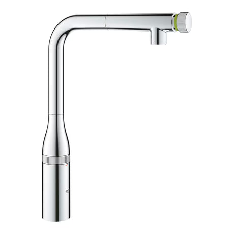 Grohe Essence smartcontrol bateria zlewozmywakowa w chromie z wysoką obrotową wylewką i wyciąganą wylewką