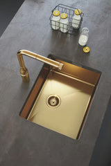 Grohe Essence smartcontrol bateria zlewozmywakowa cool sunrise z wyciąganą wylewką natryskową i wysoką obrotową wylewką