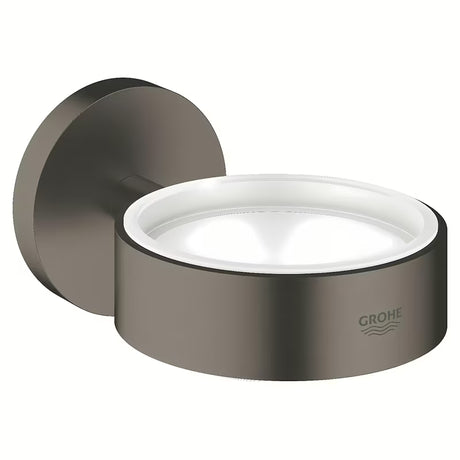 Uchwyt Grohe Essentials pro na mydelniczkę lub szklankę, z ukrytym mocowaniem.