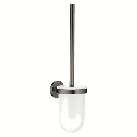 Zestaw SZCZOTKI do Wc Grohe Essentials w wykończeniu hard graphite z ukrytym mocowaniem ściennym.