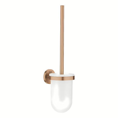 Zestaw SZCZOTKI do Wc Grohe Essentials w wykończeniu brushed warm sunset z ukrytym mocowaniem ściennym.