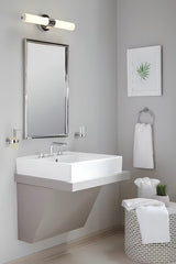 Chromowany uchwyt szklanki Grohe Essentials szklanka w komplecie z ukrytym mocowaniem