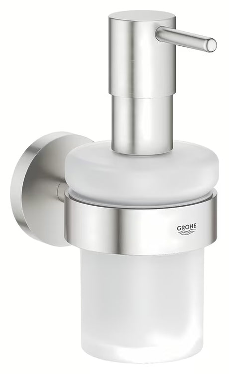Dozownik do Mydła Grohe Essentials w matowym wykończeniu supersteel z ukrytym mocowaniem