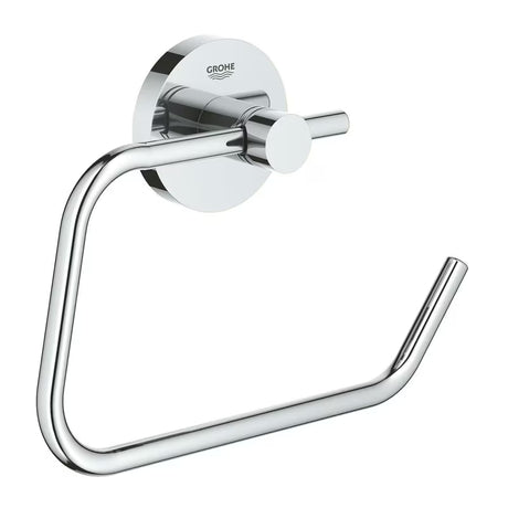 Chromowany uchwyt na papier toaletowy Grohe Essentials bez pokrywy, z ukrytym mocowaniem