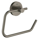 Uchwyt na papier Toaletowy Grohe Essentials w wykończeniu Brushed Hard Graphite z ukrytym mocowaniem