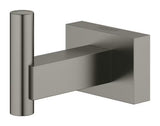 Haczyk na szlafrok Grohe Essentials Cube w wykończeniu szczotkowany hard graphite z ukrytym mocowaniem