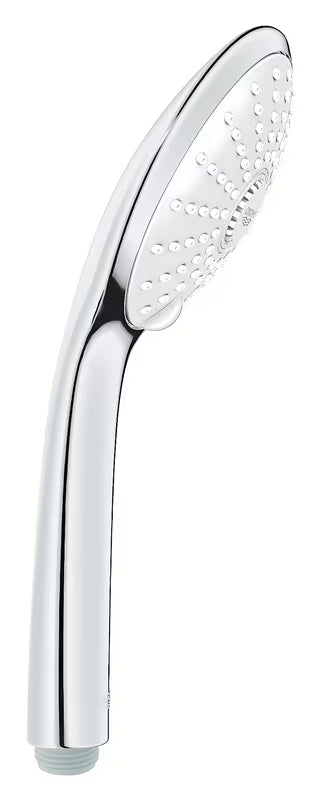 Słuchawka prysznicowa Grohe Euphoria 110 Massage w chromie z białą tarczą natryskową i trzema rodzajami strumienia.