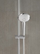 Słuchawka prysznicowa Grohe Euphoria 110 Massage w chromie z białą tarczą natryskową i trzema rodzajami strumienia.