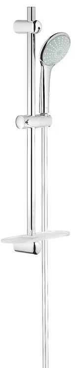 Zestaw prysznicowy Grohe Euphoria 110 Duo w chromie z słuchawką prysznicową, drążkiem prysznicowym, wężem i półką EasyReach.