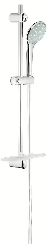 Zestaw prysznicowy Grohe Euphoria 110 Duo w chromie z słuchawką prysznicową, drążkiem prysznicowym, wężem i półką EasyReach.