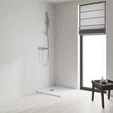 Zestaw prysznicowy Grohe Euphoria 110 Massage w wykończeniu chrom z drążkiem, wężem i półką EasyReach.