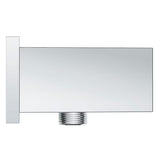 Chromowany przyłącze kątowe Grohe Euphoria Cube z uchwytem prysznicowym o kwadratowym designie