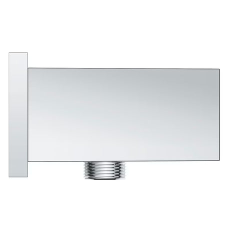 Chromowany przyłącze kątowe Grohe Euphoria Cube z uchwytem prysznicowym o kwadratowym designie