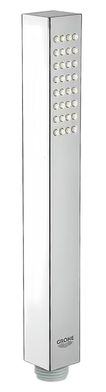 Słuchawka prysznicowa Grohe Euphoria Cube w chromowanym wykończeniu o kwadratowym designie