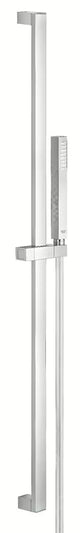Zestaw prysznicowy Grohe Euphoria Cube w wykończeniu chrom z słuchawką prysznicową, drążkiem i wężem