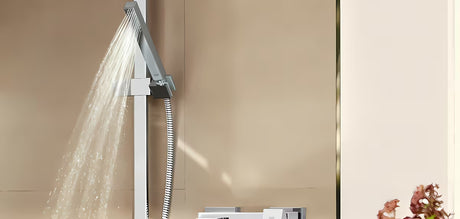 Zestaw wannowy Grohe Euphoria Cube w chromie ze słuchawką prysznicową, uchwytem i wężem prysznicowym Silverflex 1 250 mm.