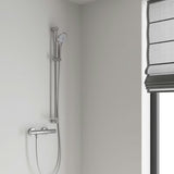 Chromowany drążek prysznicowy Grohe Euphoria Neutral 900 mm z suwakiem i obrotowym uchwytem