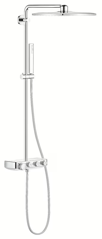 Chromowany system prysznicowy Grohe Euphoria smartcontrol z termostatem, deszczownicą 310 mm i słuchawką prysznicową
