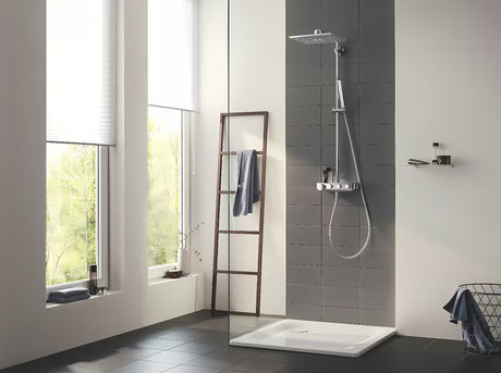 Chromowany system prysznicowy Grohe Euphoria smartcontrol z termostatem, deszczownicą 310 mm i słuchawką prysznicową