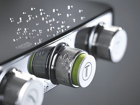 Chromowany system prysznicowy Grohe Euphoria smartcontrol z termostatem, deszczownicą 310 mm i słuchawką prysznicową
