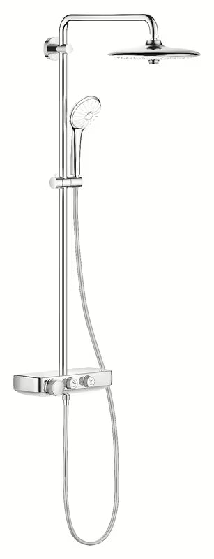 System prysznicowy Grohe Euphoria smartcontrol System w chromie z baterią termostatyczną, z deszczownicą i słuchawką prysznicową