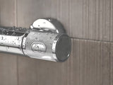 Chromowany system prysznicowy Grohe Euphoria System z baterią termostatyczną, z deszczownicą i słuchawką prysznicową