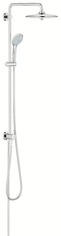 Chromowany system prysznicowy Grohe Euphoria System 260 z deszczownicą i słuchawką prysznicową z wieloma rodzajami strumienia
