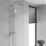 System prysznicowy Grohe Euphoria System z baterią termostatyczną w wykończeniu chrom, z deszczownicą i słuchawką prysznicową