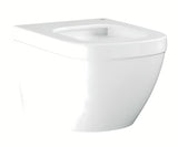 Kompaktowa miska WC wisząca Grohe Euro Ceramic w kolorze białym Alpine White z konstrukcją bezkołnierzową