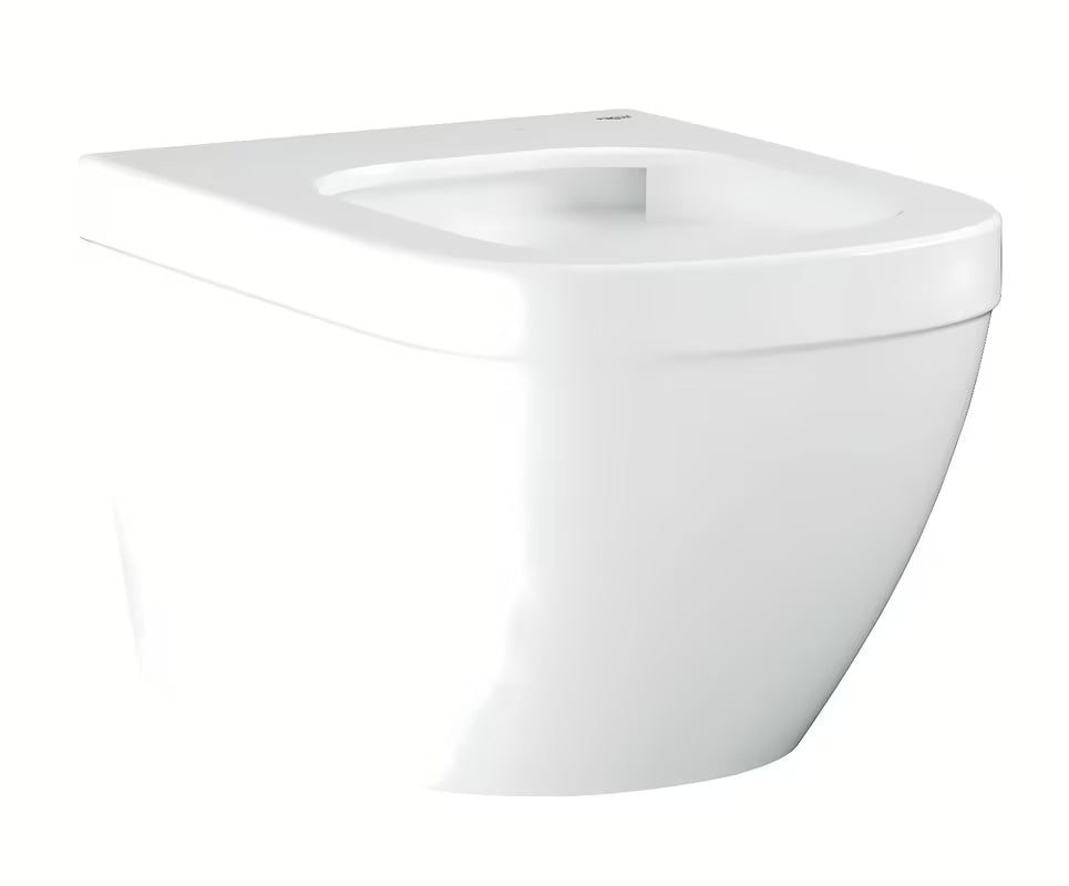 Kompaktowa miska WC wisząca Grohe Euro Ceramic w kolorze białym Alpine White z konstrukcją bezkołnierzową