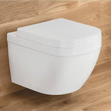 Kompaktowa miska WC wisząca Grohe Euro Ceramic w kolorze białym Alpine White z konstrukcją bezkołnierzową